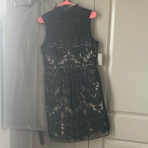 Anthropologie size 10 black lace dress, tags still on never been worn.